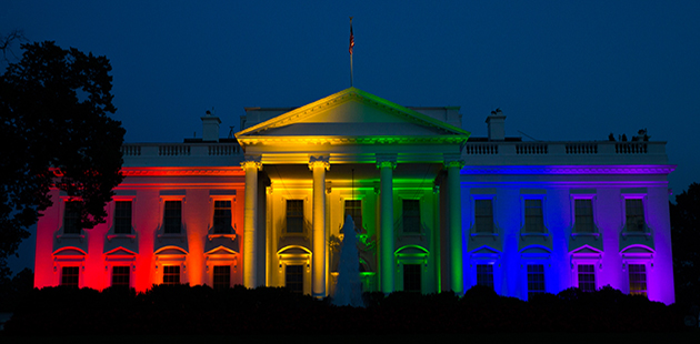 US White House Rainbow
