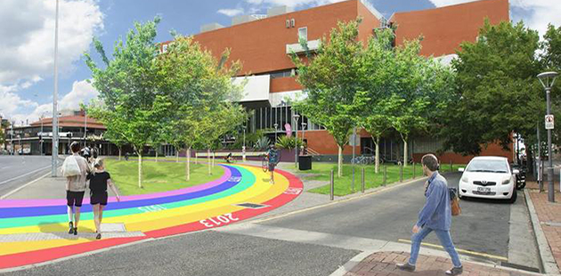 ACC Rainbow Walk artist impression