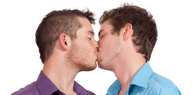 Two Men Kissing