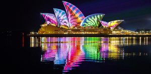 Vivid Sydney 2017 Lighting Of The Sails - photo by Audio Creatures APN