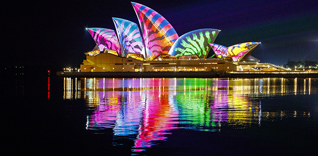 Vivid Sydney 2017 Lighting Of The Sails - photo by Audio Creatures APN