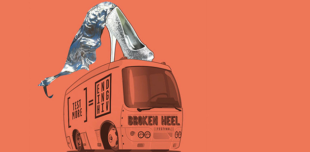 ACON Broken Heel Festival Ending HIV Bus