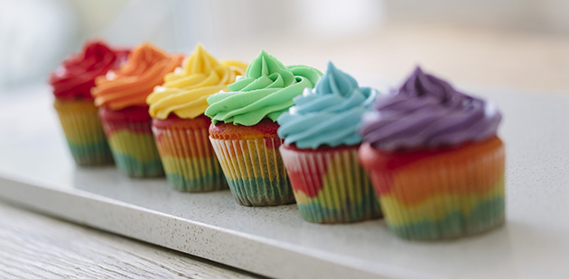 APN Rainbow Cup Cakes