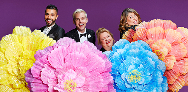 SBS Mardi Gras Hosts 2018 Patrick Abboud, Joel Creasey, Magda Szubanski and Urzila Carlson