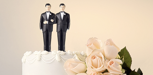 Same Sex Wedding Cake Male