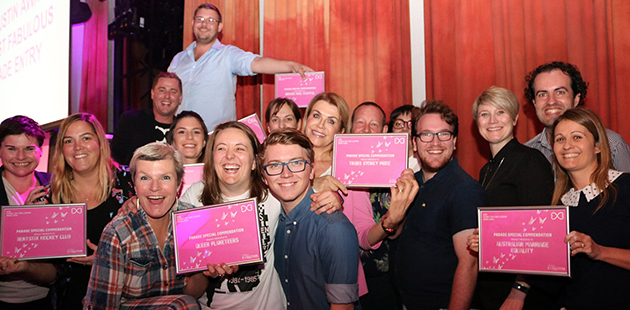 Sydney Gay and Lesbian Mardi Gras Award Winners 2018 - photo by Matt Akersten