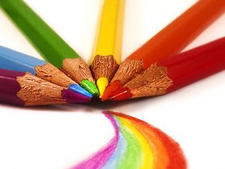 rainbow pencils