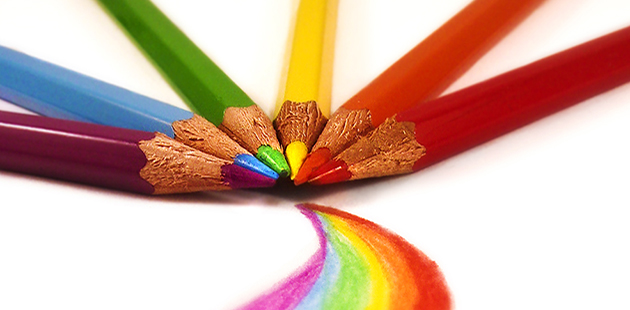 rainbow pencils