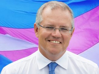 Scott Morrison on Transgender Flag