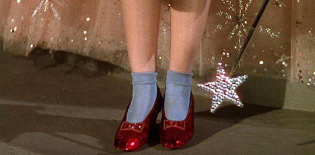 MGM Dorothy's shoes in The Wizard of Oz AAR