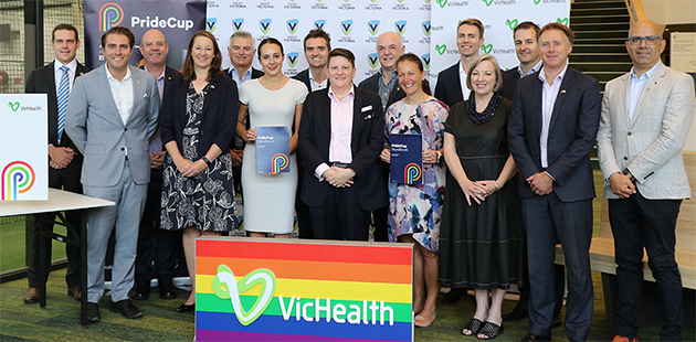 Pride Cup Handbook Launch - photo courtesy of VicHealth