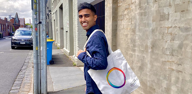 Alvi Ahmed, taken for the Victorian Pride Centre