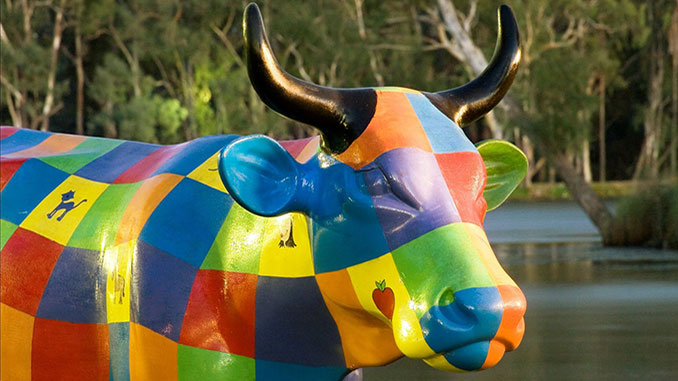 Greater-Shepparton-Moooving-Art-Initiative-Rainbow-Cow-courtesy-of-Visit-Victoria