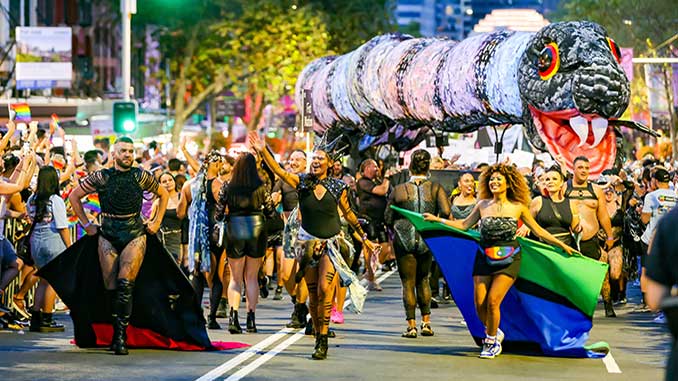 Sydney Gay And Lesbian Mardi Gras Parade Returns Home For 45th Anniversary Celebration