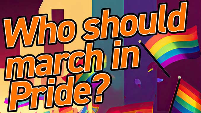 Who should march in pride