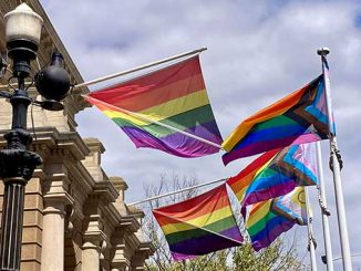 Equality Tasmania New Pride Flags at Hobart Town Hall