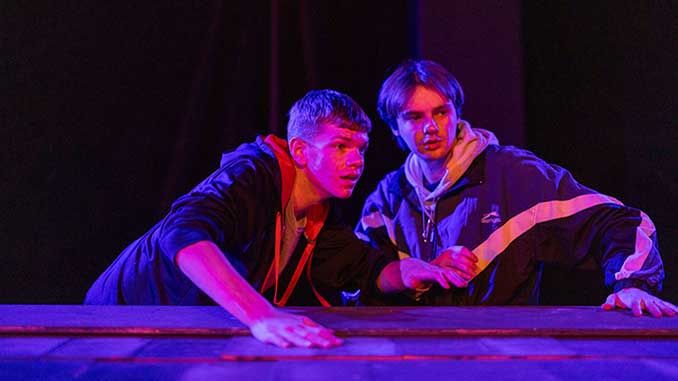 Joshua James as Casey and Robert Kjellgren as Mikey - photo by Ben Appleton | Photox Canberra