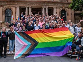 City of Sydney 2026 Mardi Gras Flag Raising photo by Phoebe Pratt