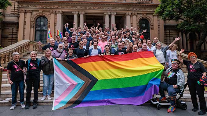 City of Sydney 2026 Mardi Gras Flag Raising photo by Phoebe Pratt