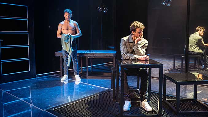 Matthew Mitcham and Julian Curtis in AFTERGLOW photo by Cameron Grant Parenthesy