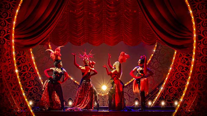 Lady Ms in Moulin Rouge! The Musical (Original Australian Cast) – photo by Daniel Boud