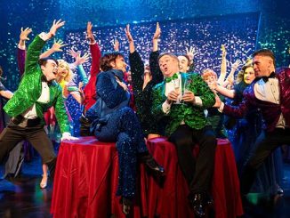 Caroline O’Connor, Brendan Monger and the Cast of The Prom – photo by Robert Miniter