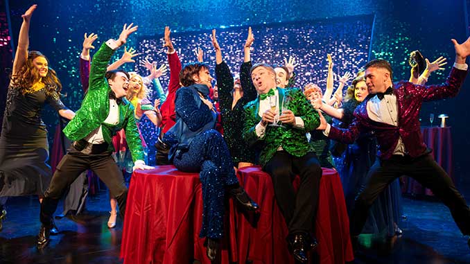 Caroline O’Connor, Brendan Monger and the Cast of The Prom – photo by Robert Miniter