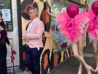 Midsumma-Melbourne-Pride-Hannah-Cuthbertson-Minister-Martin-Foley-and-The-Huxleys-at-Rose-Chongs-Costumes