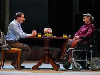 Mitchell Butel and Emma Jones in Sydney Theatre Company’s The Normal Heart (2026) – photo by Neil Bennett